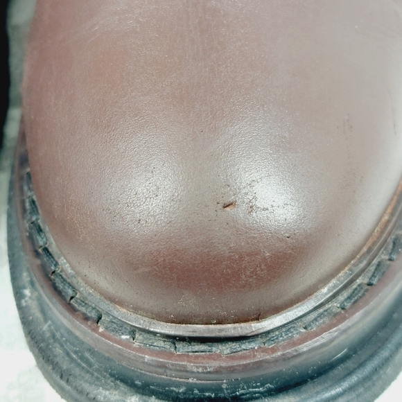 ASOS Brown & Black Leather Chunky Chelsea Ankle Boots F884 - Picture 11 of 12